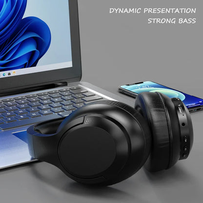 LDON L839 Foldable Bluetooth 5.3 Gaming Headset with Noise-Canceling Wireless In-Ear Sports Earbuds and Microphone.