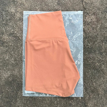 Women's High Waist Seamless Yoga Shorts Slim Fit Butt Lift Gym Running Biker Shorts Elastic Comfortable Sports Wear