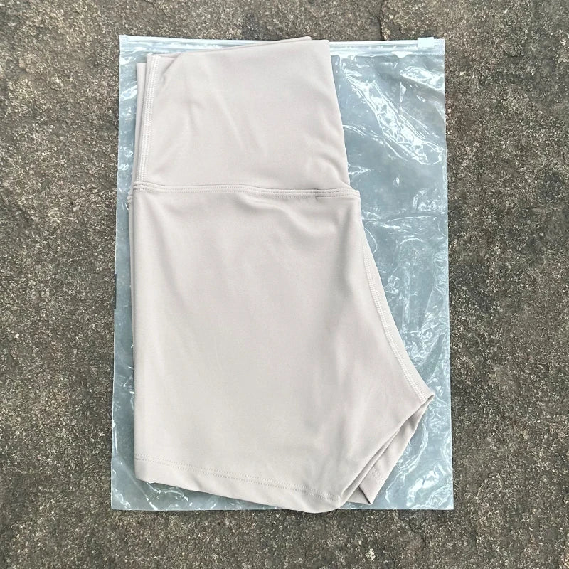 Women's High Waist Seamless Yoga Shorts Slim Fit Butt Lift Gym Running Biker Shorts Elastic Comfortable Sports Wear