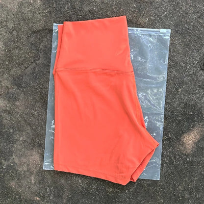 Women's High Waist Seamless Yoga Shorts Slim Fit Butt Lift Gym Running Biker Shorts Elastic Comfortable Sports Wear