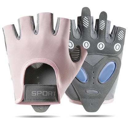 AOLIKES Breathable Cycling Gloves for Men And Women Fingerless Workout Gym Weight Lifting Gloves Fitness Training Exercise