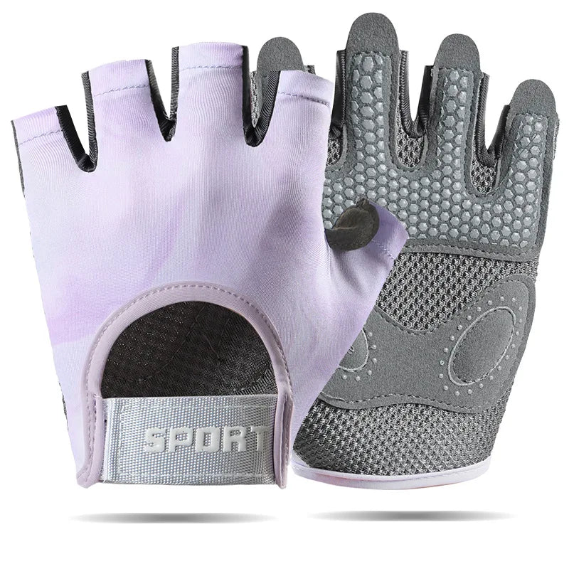 AOLIKES Breathable Cycling Gloves for Men And Women Fingerless Workout Gym Weight Lifting Gloves Fitness Training Exercise