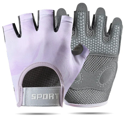 AOLIKES Breathable Cycling Gloves for Men And Women Fingerless Workout Gym Weight Lifting Gloves Fitness Training Exercise