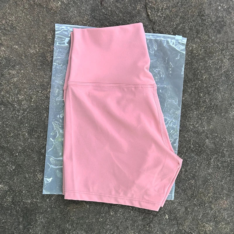 Women's High Waist Seamless Yoga Shorts Slim Fit Butt Lift Gym Running Biker Shorts Elastic Comfortable Sports Wear