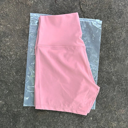 Women's High Waist Seamless Yoga Shorts Slim Fit Butt Lift Gym Running Biker Shorts Elastic Comfortable Sports Wear