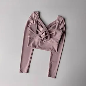 Women's High-Intensity Sports Bra Shockproof Nylon Knitted Yoga Fitness Running Bra All-in-One Summer Cloth