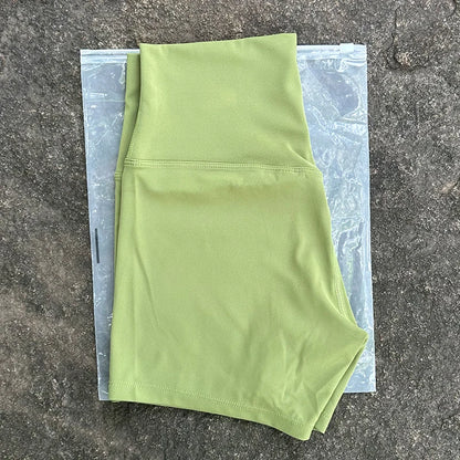 Women's High Waist Seamless Yoga Shorts Slim Fit Butt Lift Gym Running Biker Shorts Elastic Comfortable Sports Wear