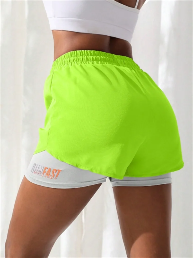 Women's High Waist Seamless Yoga Shorts Slim Fit Butt Lift Gym Running Biker Shorts Elastic Comfortable Sports Wear