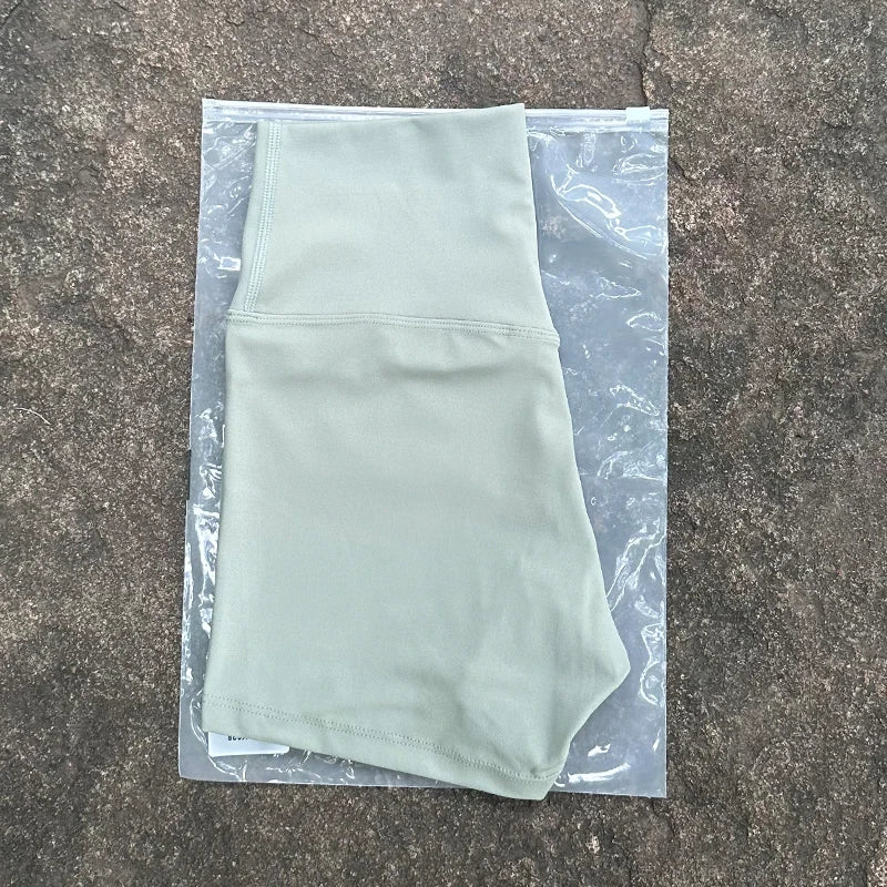 Women's High Waist Seamless Yoga Shorts Slim Fit Butt Lift Gym Running Biker Shorts Elastic Comfortable Sports Wear