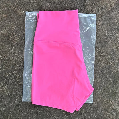 Women's High Waist Seamless Yoga Shorts Slim Fit Butt Lift Gym Running Biker Shorts Elastic Comfortable Sports Wear