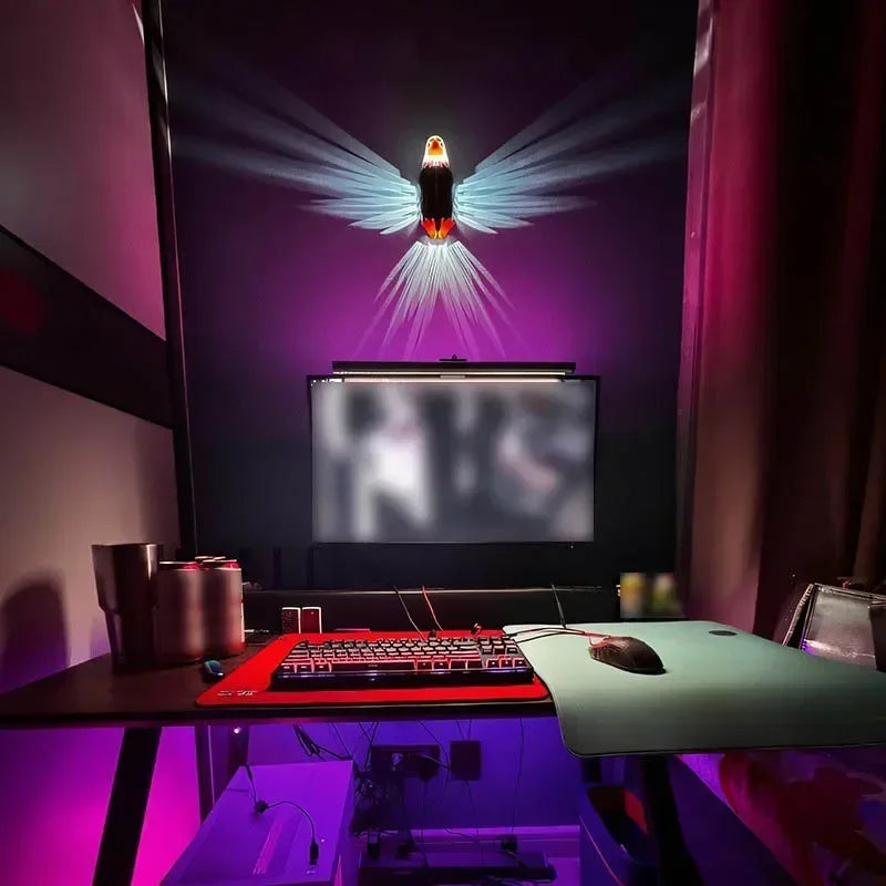 Applique murale LED Eagle &amp; Owl – Projecteur 3D d'ambiance