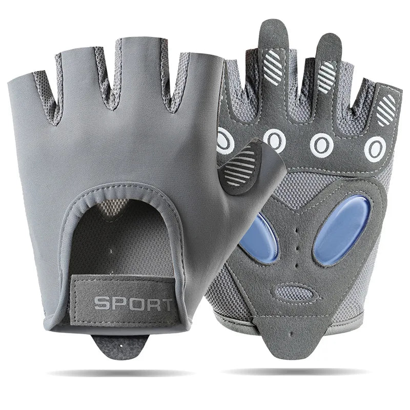 AOLIKES Breathable Cycling Gloves for Men And Women Fingerless Workout Gym Weight Lifting Gloves Fitness Training Exercise