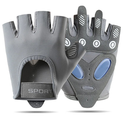 AOLIKES Breathable Cycling Gloves for Men And Women Fingerless Workout Gym Weight Lifting Gloves Fitness Training Exercise