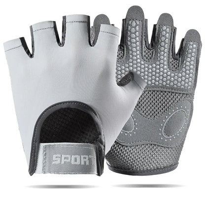 AOLIKES Breathable Cycling Gloves for Men And Women Fingerless Workout Gym Weight Lifting Gloves Fitness Training Exercise