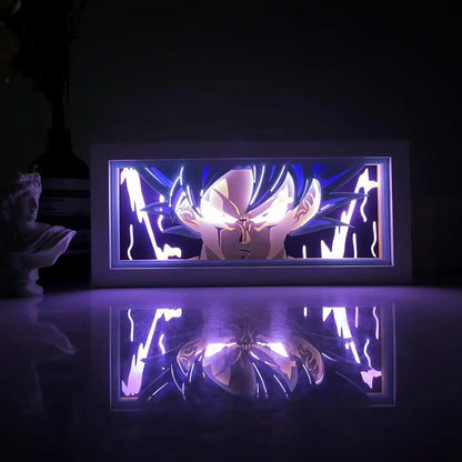 Veilleuse LED 3D Goku &amp; Vegeta – Dragon Ball Z rechargeable par USB