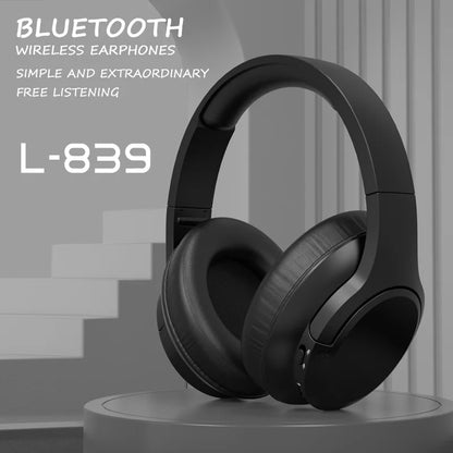 LDON L839 Foldable Bluetooth 5.3 Gaming Headset with Noise-Canceling Wireless In-Ear Sports Earbuds and Microphone.